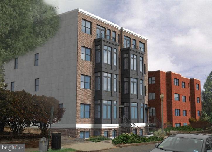 Rendering of the front of the building