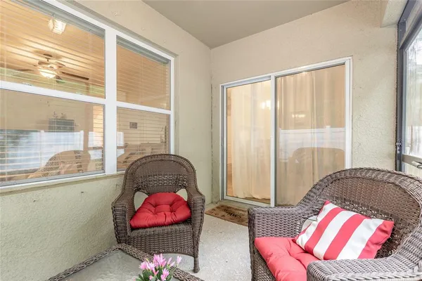 a backyard of a house