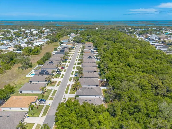 an aerial view of residential building with outdoor space