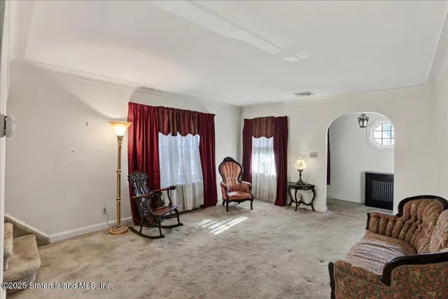 a view of room with furniture