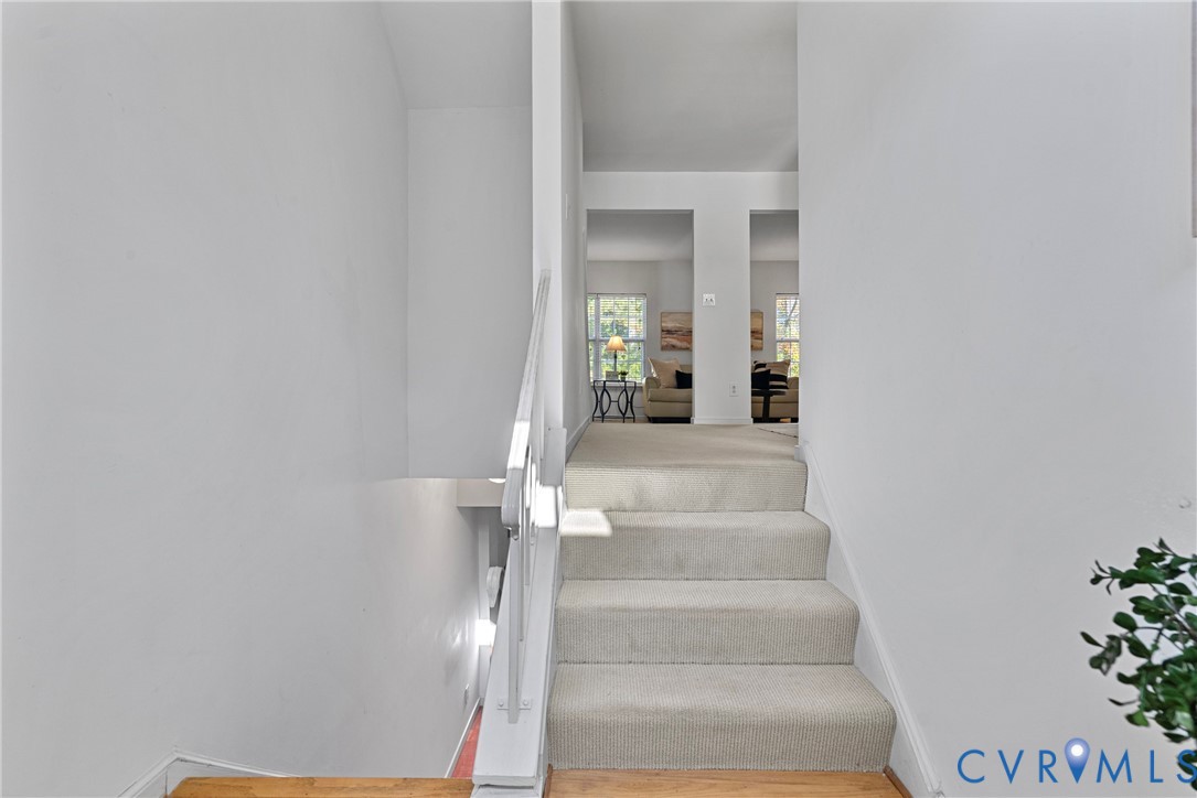 11612 Timberly Waye Henrico, VA 23238 - Photo 3 of 37 a view of staircase with white walls