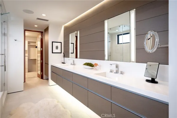 a room with closet and cabinet