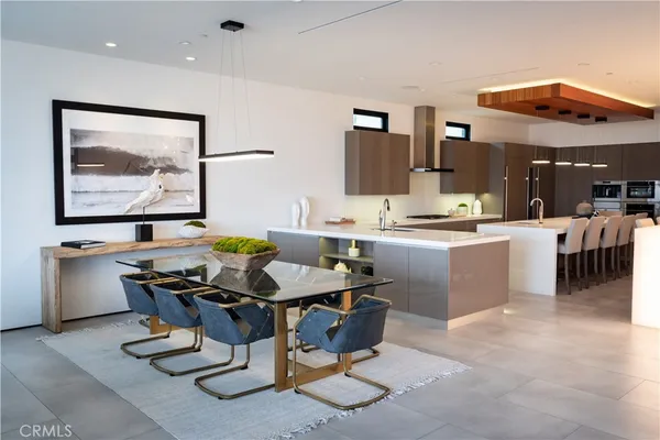 a kitchen with a sink cabinets and counter space
