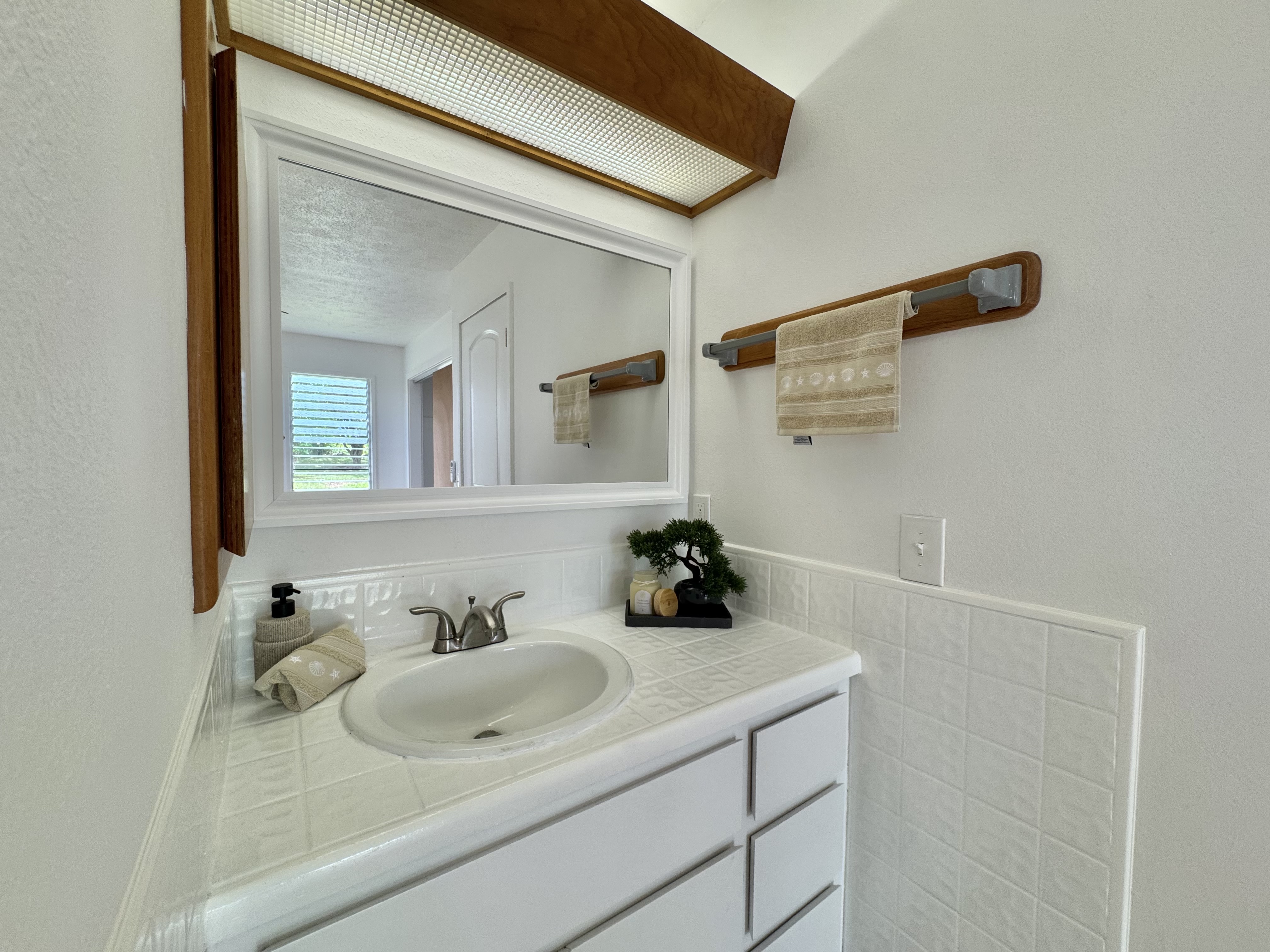 164 Likeke Street Hilo, HI 96720 - Photo 16 of 29 a bathroom with a sink and a mirror