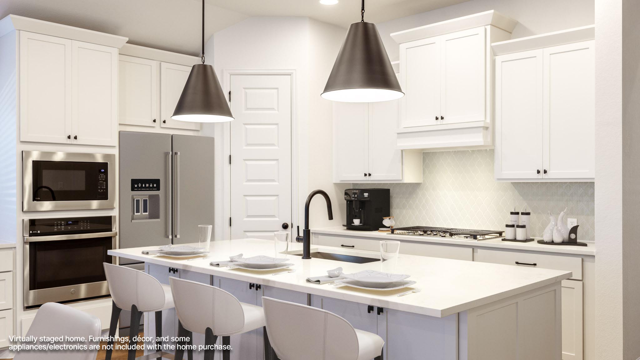 521 Estacado Lane Georgetown, TX 78633 - Photo 3 of 7 a kitchen with a sink stainless steel appliances and white cabinets
