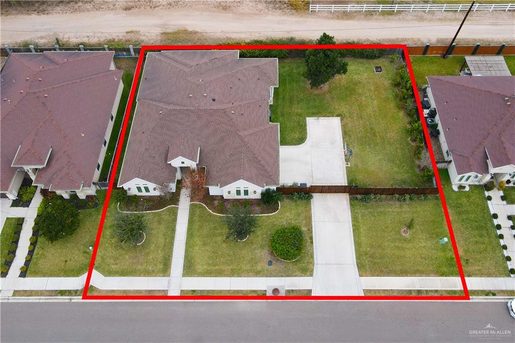 2701 Thompson Street Mission, TX 78573 - Photo 20 of 23 Aerial perspective featuring property parcel outlined
