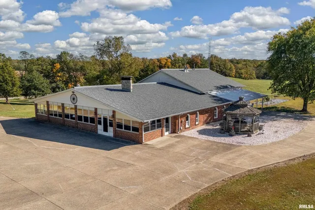 a front view of a house