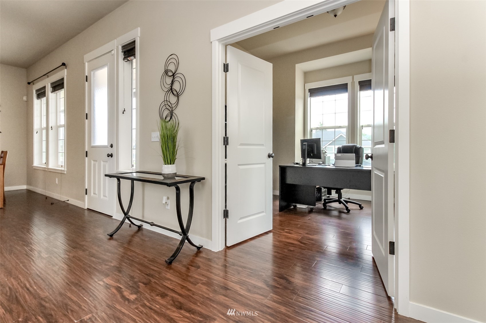 889 Lund Street Buckley, WA 98321 - Photo 8 of 40 a view of workspace with wooden floor and furniture