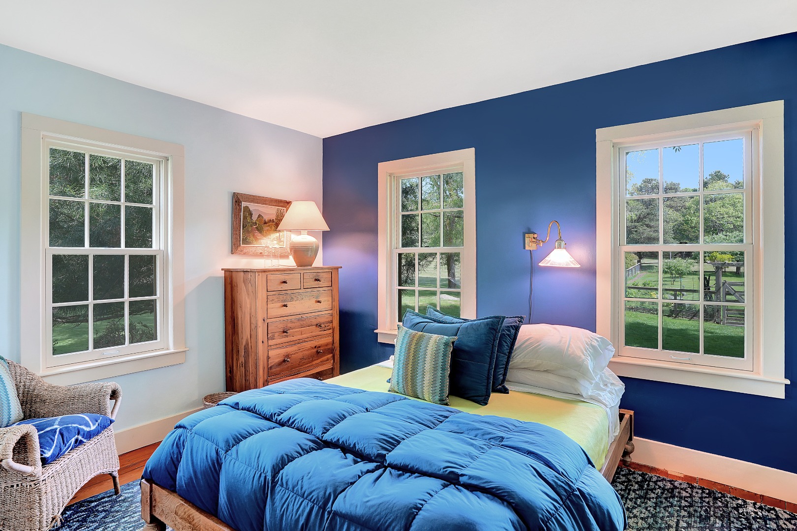 122 Old Farm Road Chilmark, MA 02535 - Photo 27 of 36 a bedroom with a bed and a window