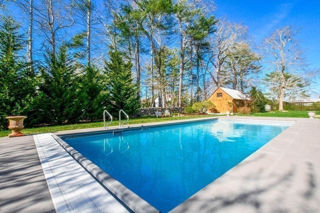 37 Holmes Street Marion, MA 02738 - Photo 31 of 37 a view of swimming pool with a patio and a yard