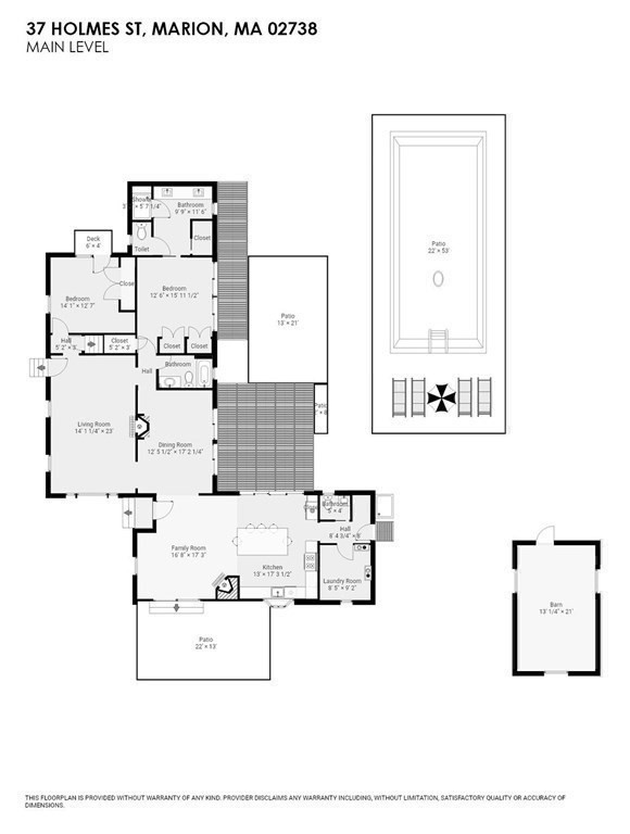 37 Holmes Street Marion, MA 02738 - Photo 36 of 37 a picture of a floor plan