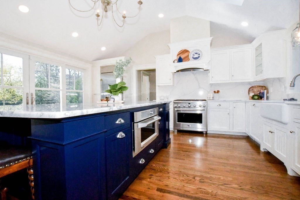 37 Holmes Street Marion, MA 02738 - Photo 7 of 37 a kitchen with stainless steel appliances granite countertop a stove and a wooden floors