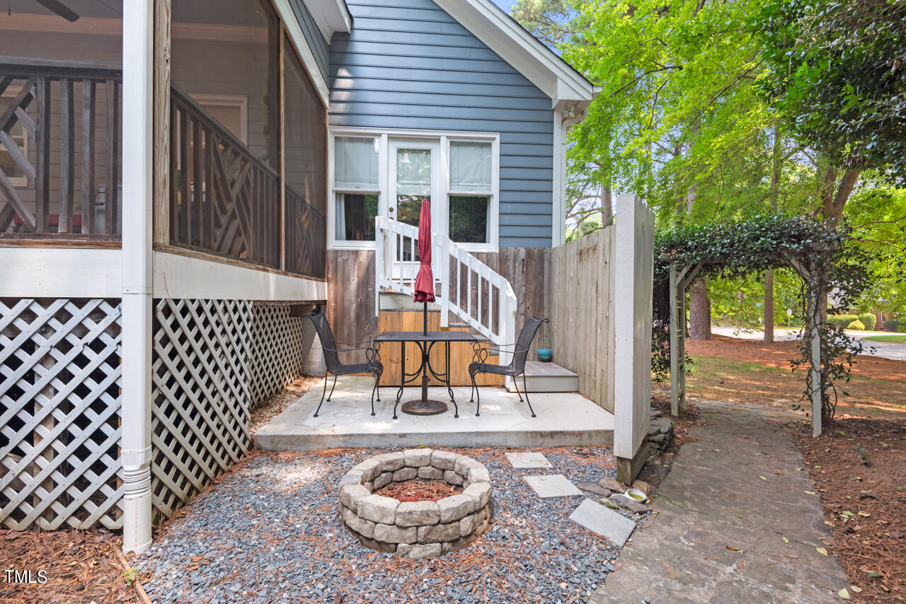 2905 Hawtree Drive Raleigh, NC 27613 - Photo 44 of 51 patio with fire pit