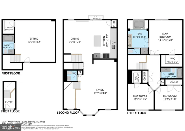$699,900 | 20831 Miranda Falls Square, Sterling, VA 20165