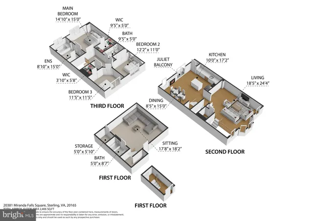 $699,900 | 20831 Miranda Falls Square, Sterling, VA 20165