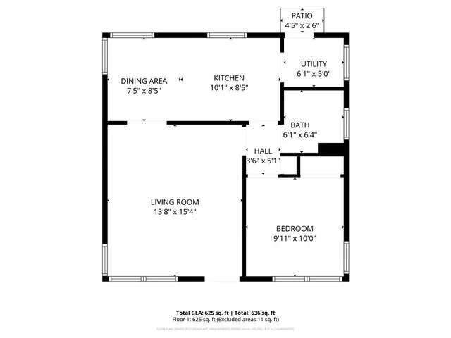 a view of a chair and table in the patio