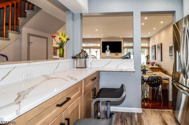 a bathroom with a sink double vanity and a mirror