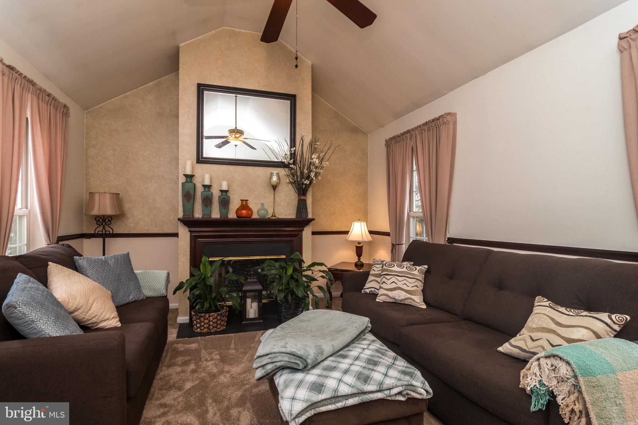 4 Woodly Road Royersford, PA 19468 - Photo 6 of 37 Living Room with Vaulted Ceiling