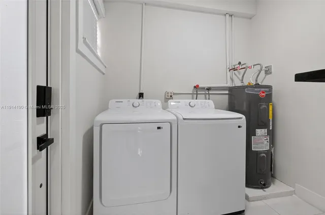 a view of a park with palm trees