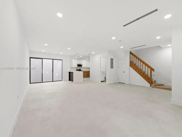 a view of an empty room