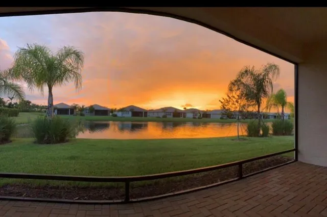 a view of lake from balcony