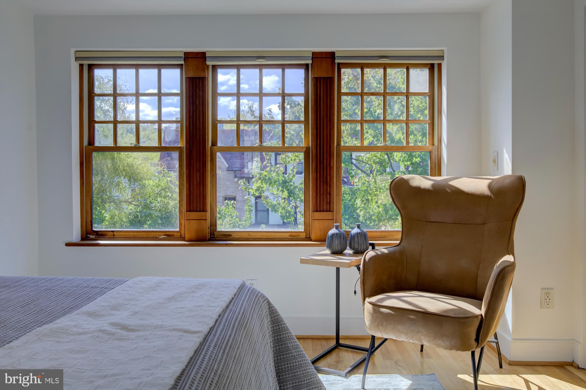 632 C Street Northeast Washington, DC 20002 - Photo 24 of 34 a view of a workspace with furniture and a window