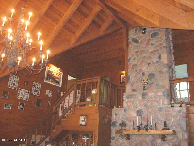 264 Mail Trail Road Young, AZ 85554 - Photo 8 of 54 vaulted open-beam ceiling