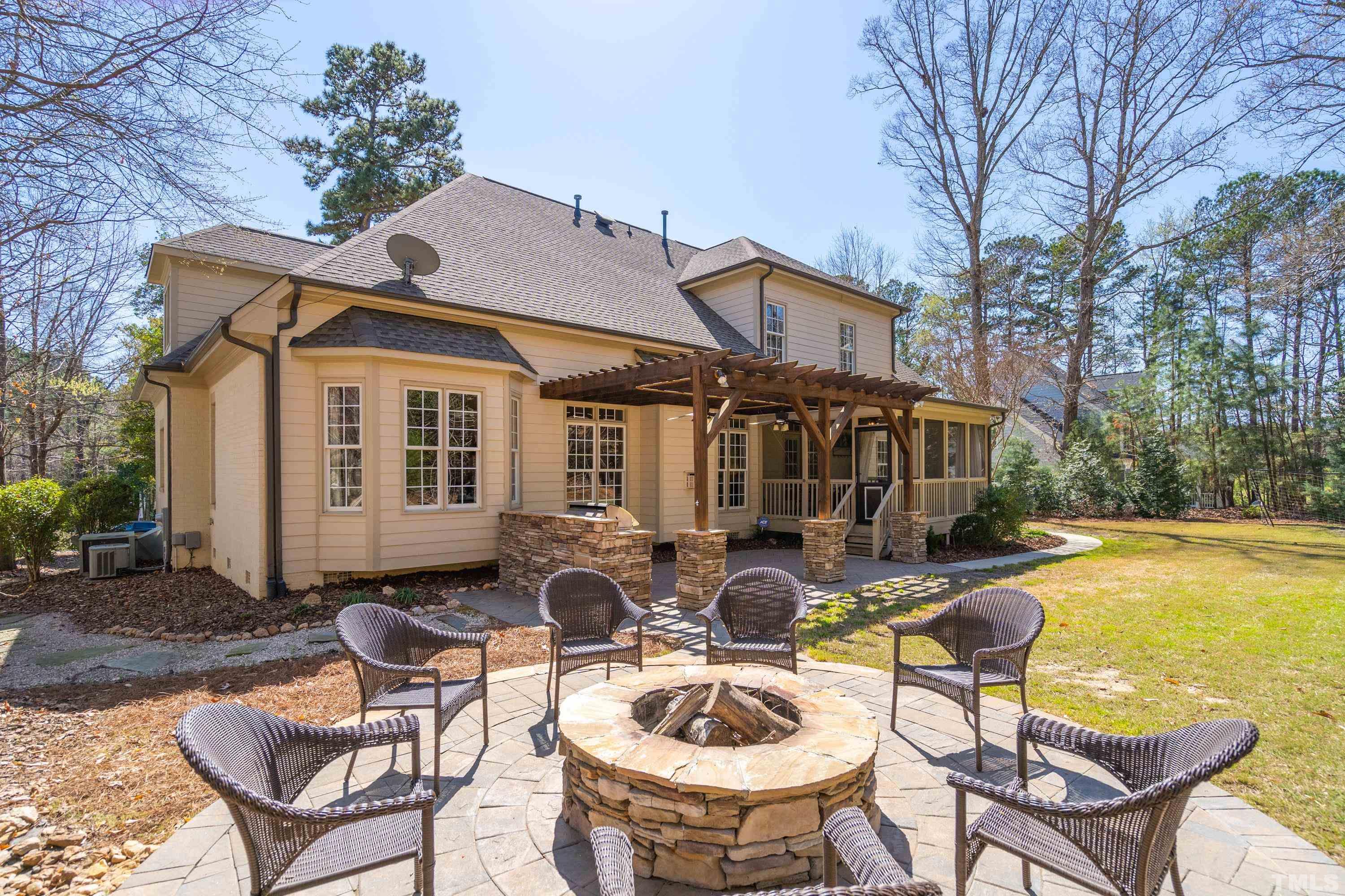 4328 Summer Brook Drive Apex, NC 27539 - Photo 25 of 76 Fire pit provides the perfect spot to share stories with your friends.