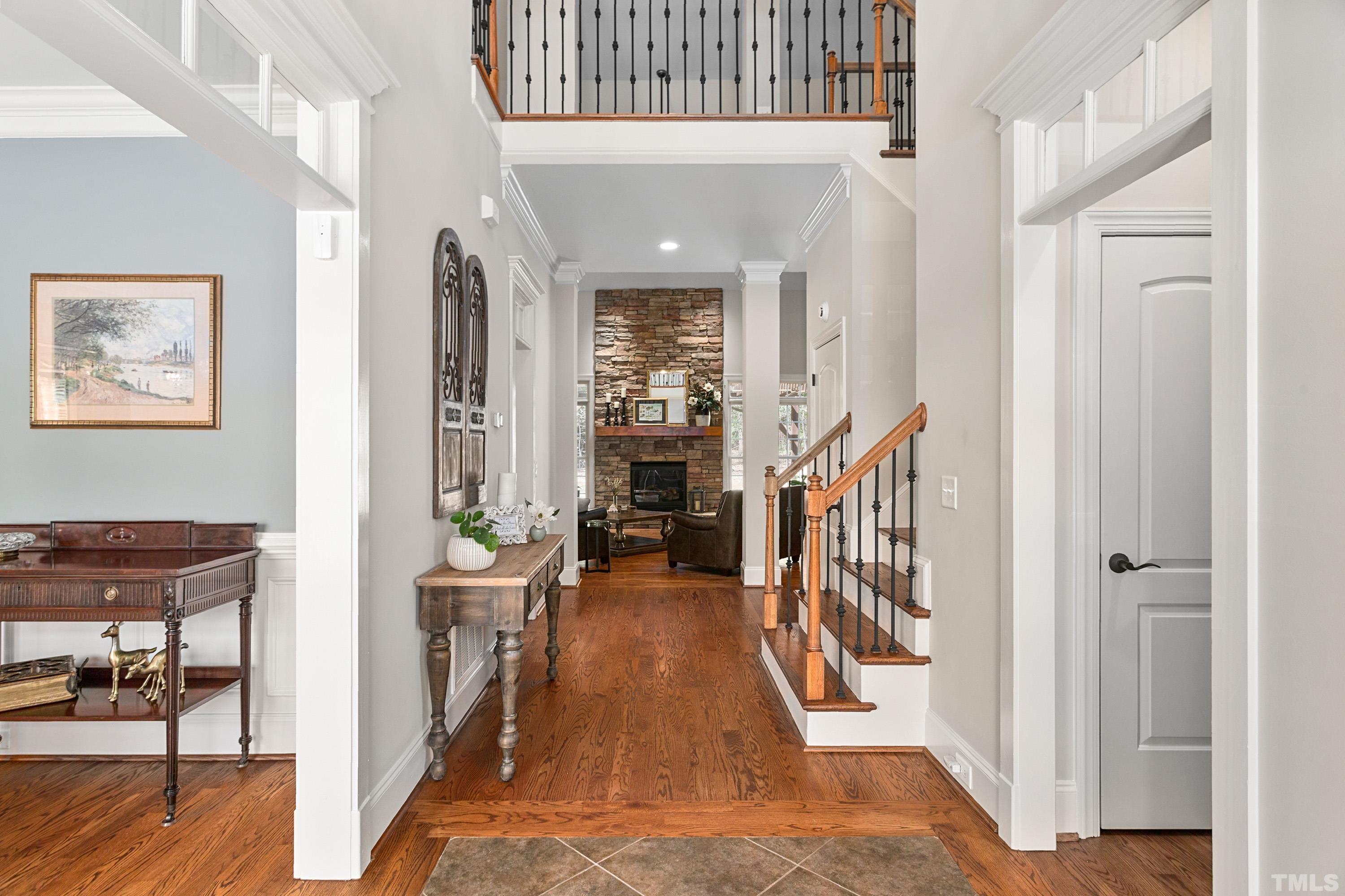 4328 Summer Brook Drive Apex, NC 27539 - Photo 6 of 76 Beautiful millwork throughout the home is featured.