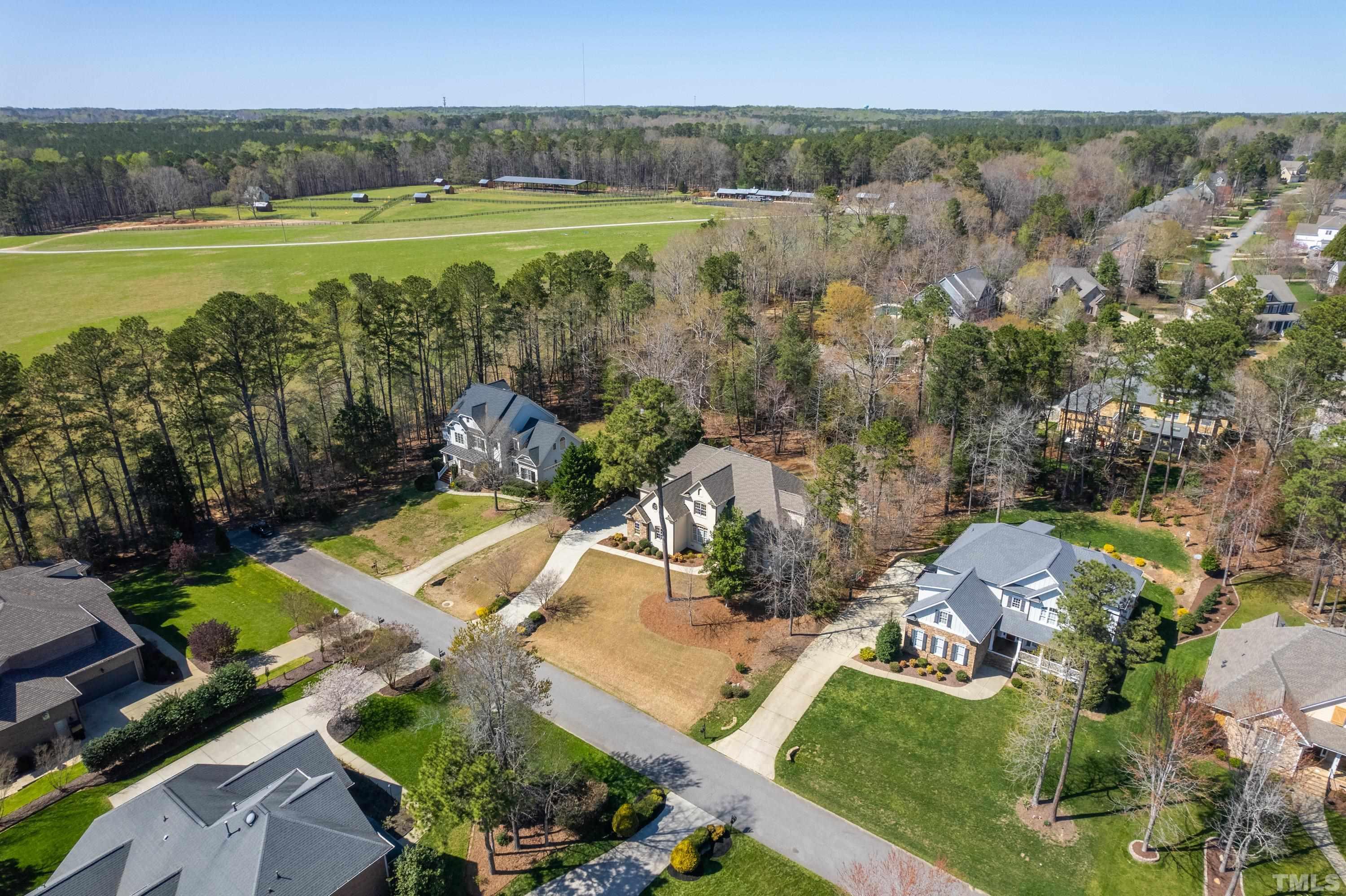 4328 Summer Brook Drive Apex, NC 27539 - Photo 66 of 76 an aerial view of a house with a outdoor space