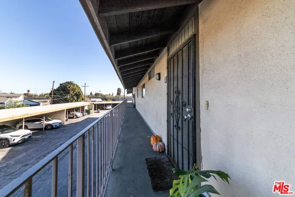 a view of a balcony