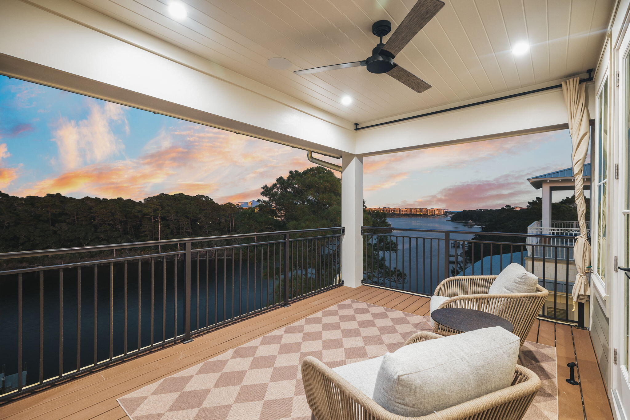 157 Blue Lake Road Santa Rosa Beach, FL 32459 - Photo 18 of 83 Third Level Balcony Twilight
