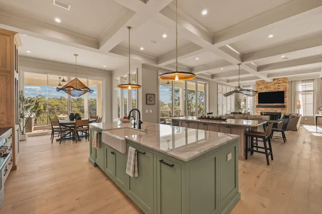 a bathroom with a double vanity sink mirror and