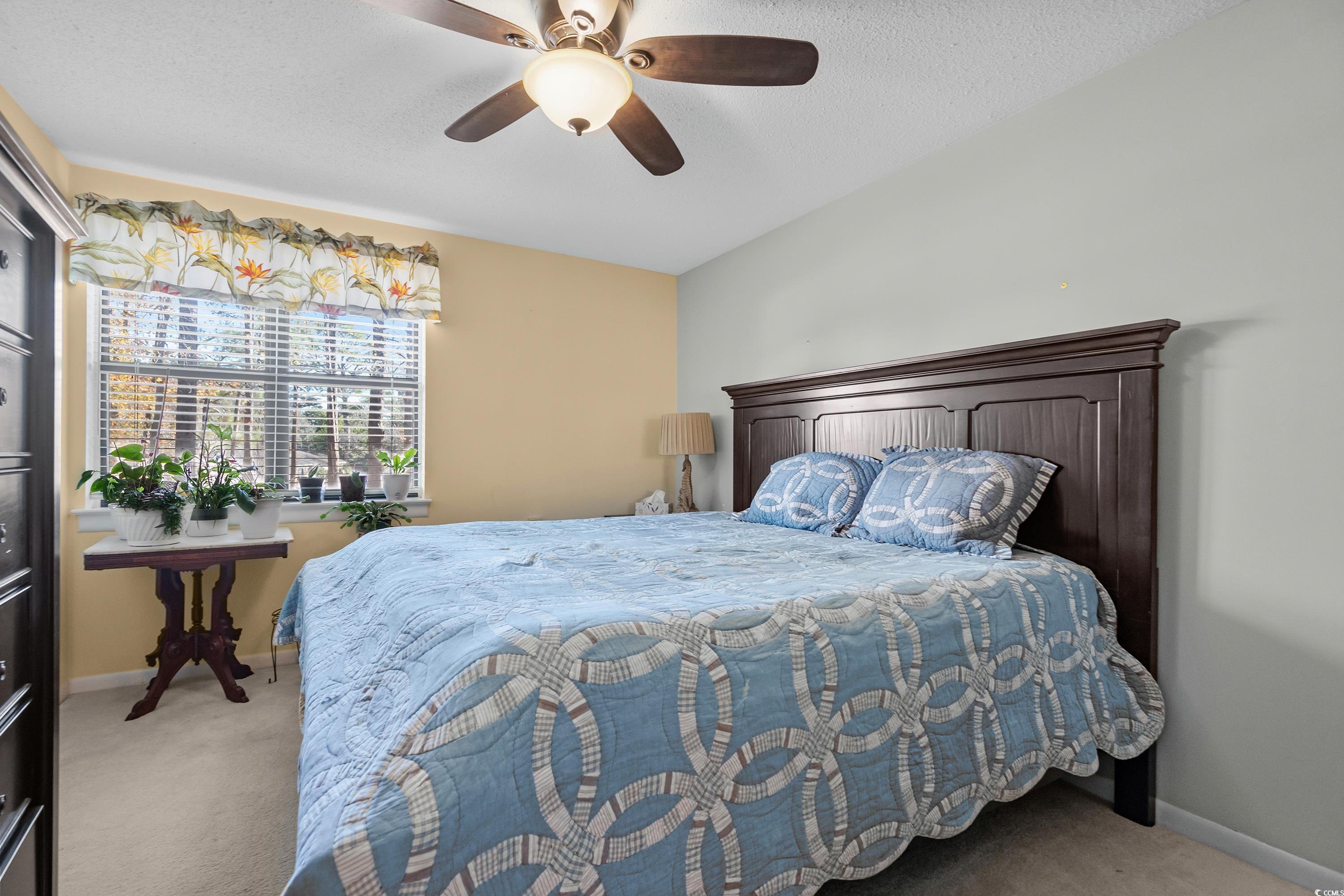 5001 Little River Road, Unit E219 Myrtle Beach, SC 29577 - Photo 19 of 34 Carpeted bedroom with ceiling fan