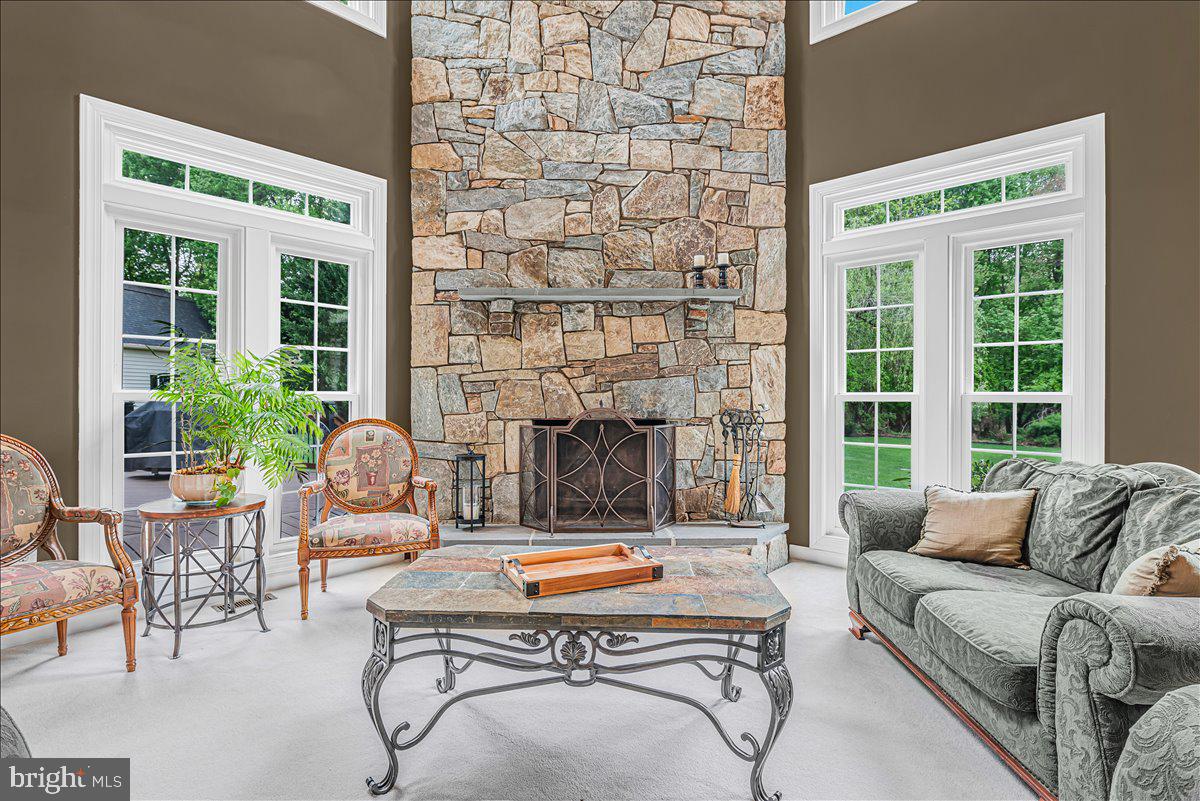 9653 Watkins Road Gaithersburg, MD 20882 - Photo 33 of 70 Floor to ceiling stone fireplace