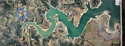 an aerial view of a garden