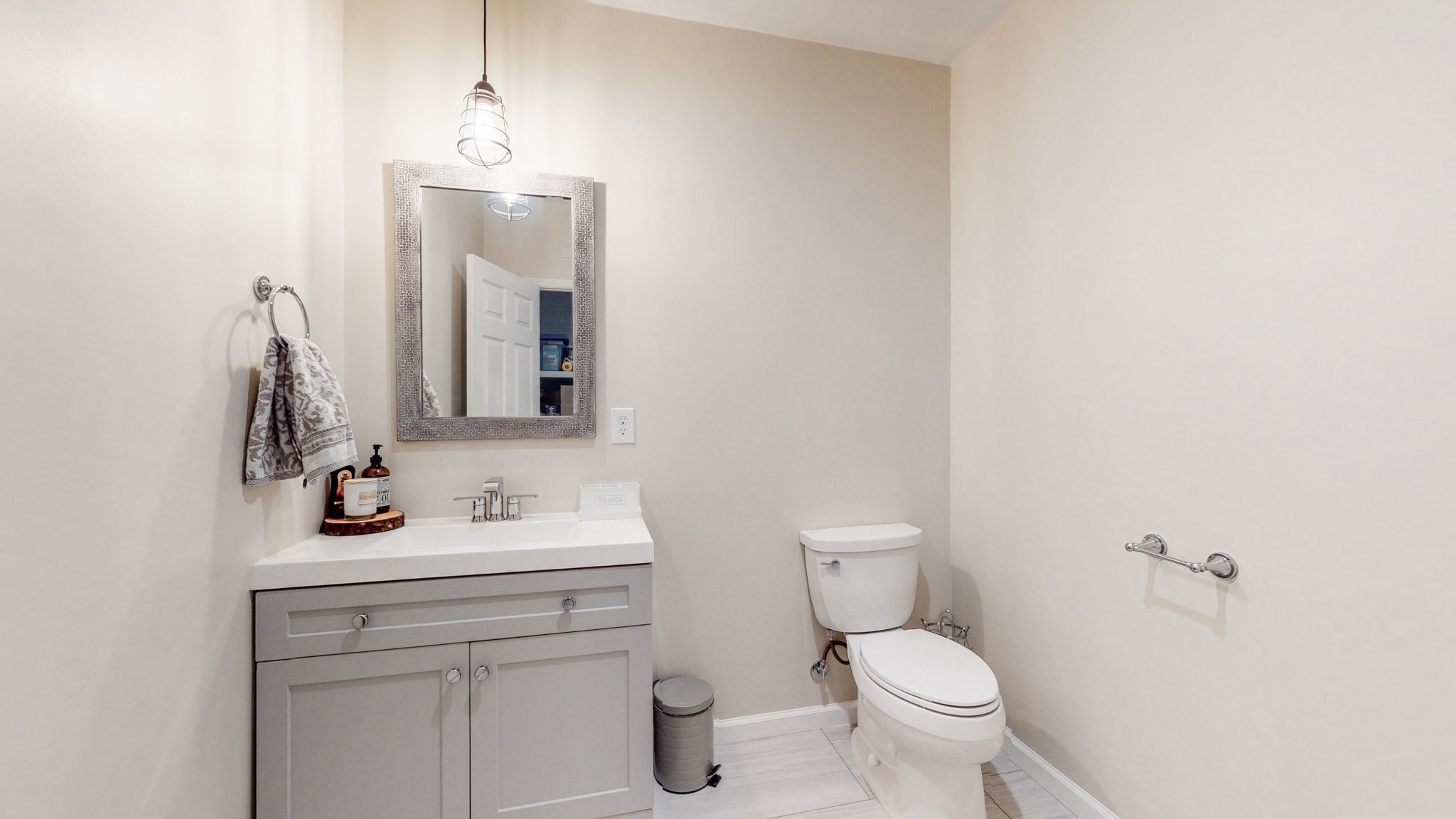 2615 Baugh Road Thompson's Station, TN 37179 - Photo 30 of 60 a bathroom with a toilet sink and mirror