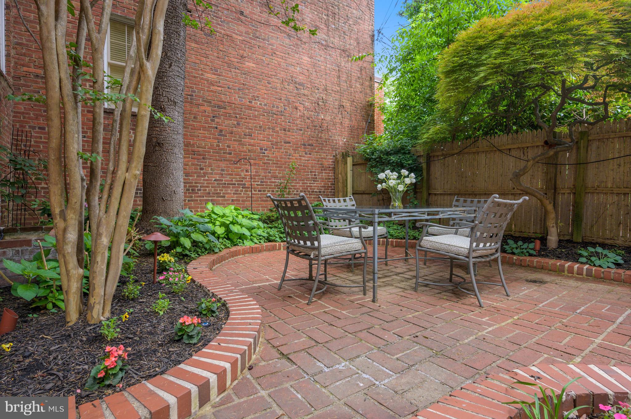 1675 34th Street Northwest Washington, DC 20007 - Photo 37 of 41 Rear terrace and garden