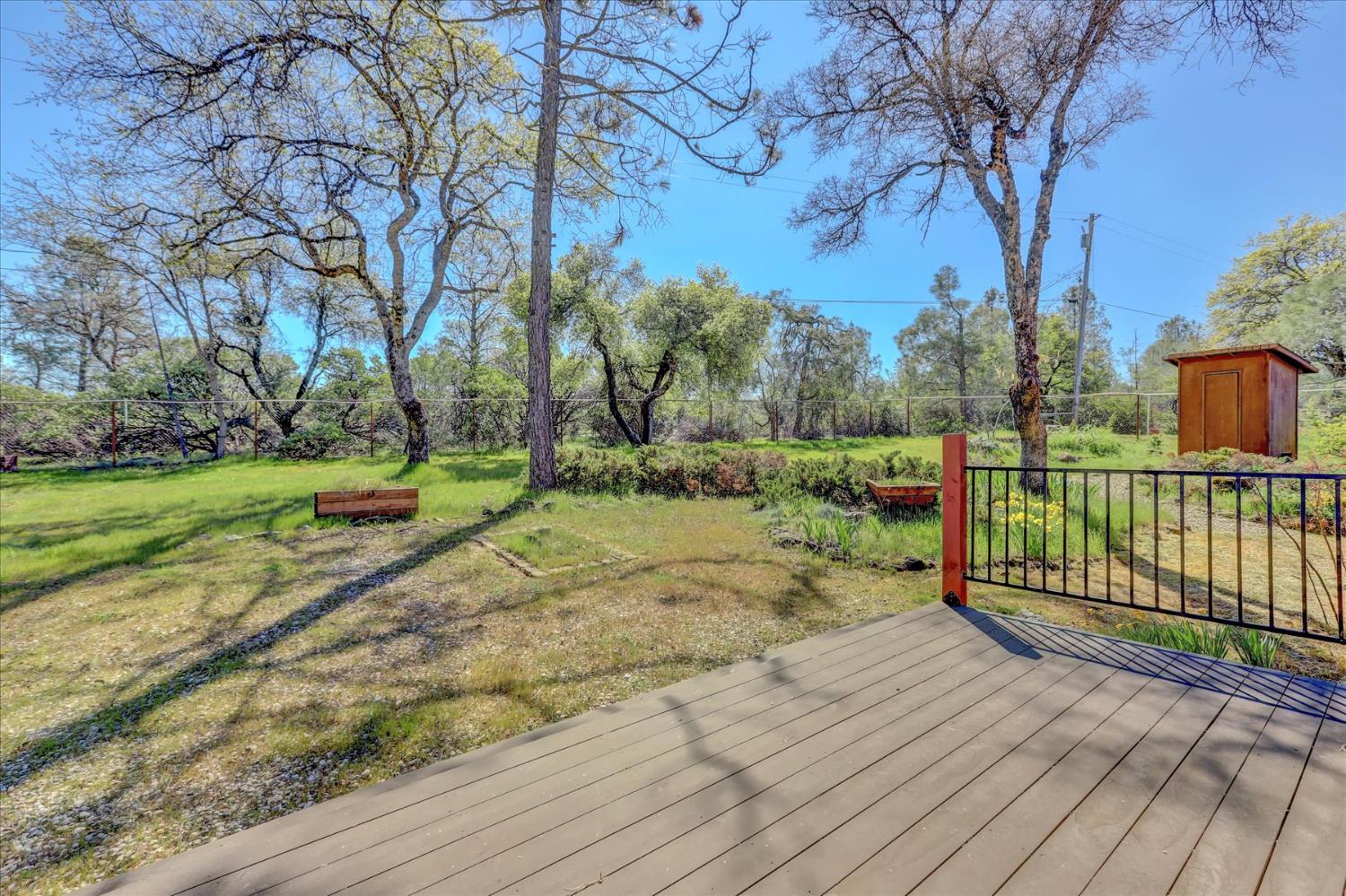 10265 Newtown Road Nevada City, CA 95959 - Photo 16 of 35 a view of a backyard with large trees