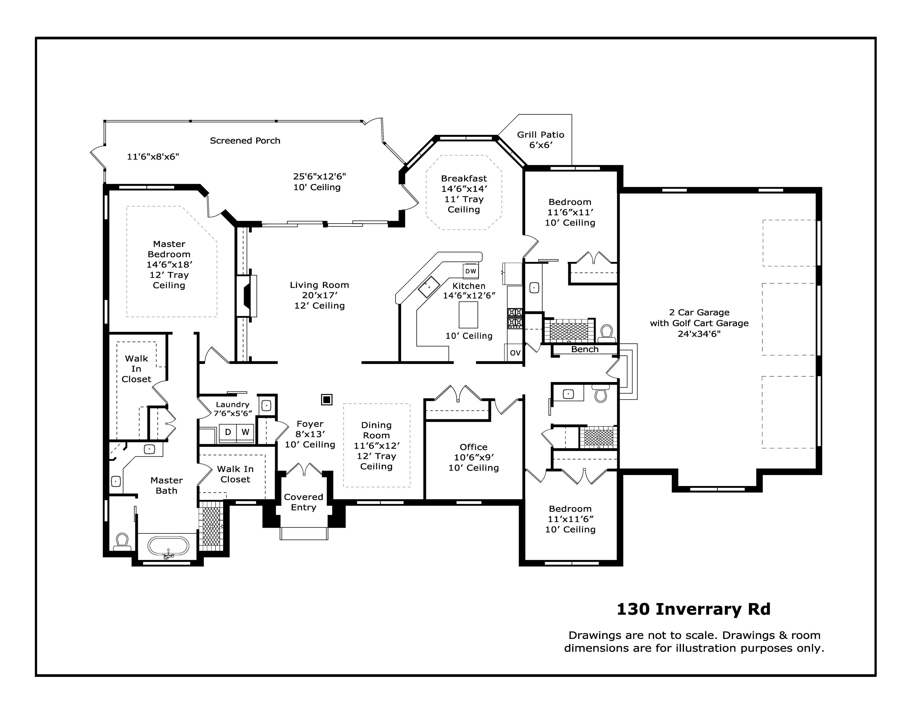 130 Inverrary Road Pinehurst, NC 28374 - Photo 60 of 60 Floor Plan_130 Inverrary Rd