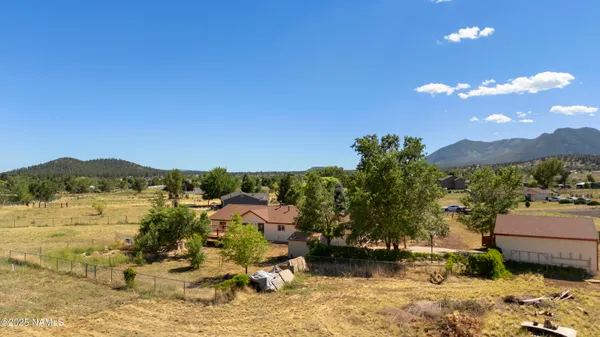 a view of a lake with a mountain in the background