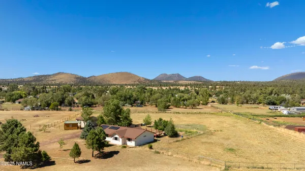 a view of a lake with a mountain