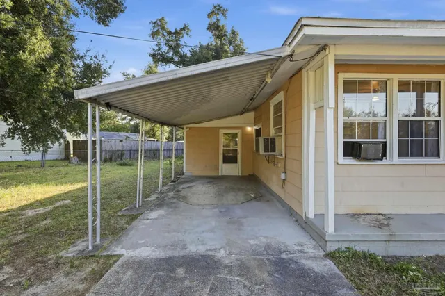 a view of a house with a porch