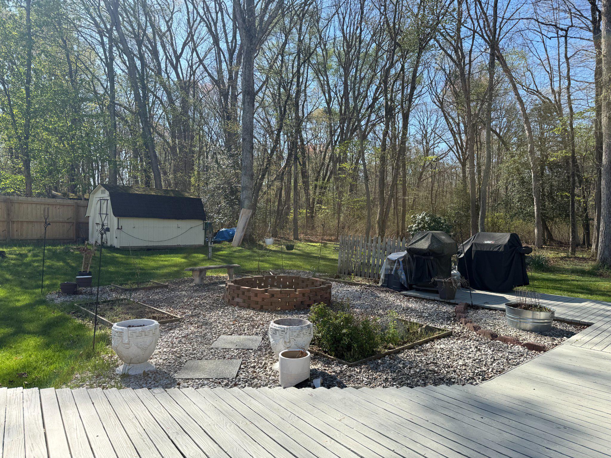 18 Cobblestone Court Sicklerville, NJ 08081 - Photo 48 of 56 a view of a backyard with sitting area furniture and garden