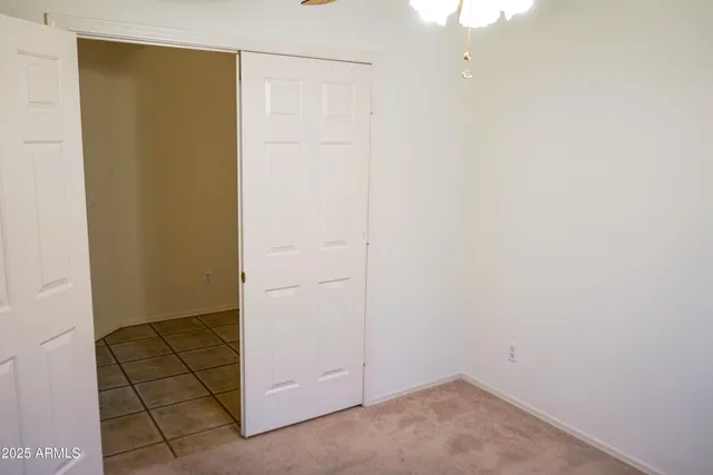 a view of an empty room