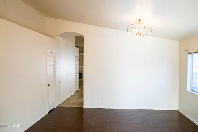 a view of an empty room