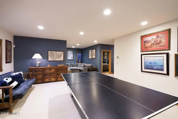 a view of kitchen with a large window