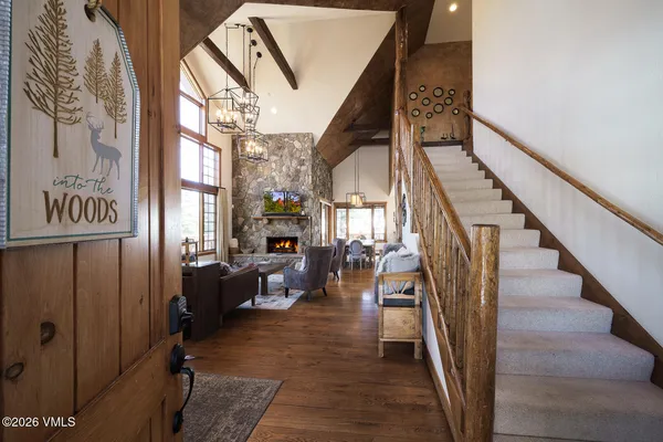 a view of an entryway with seating