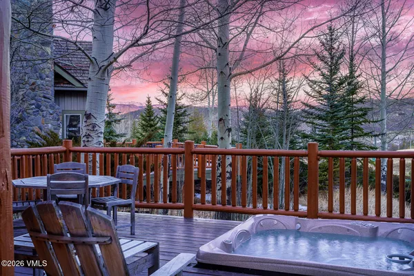 a view of roof deck with patio