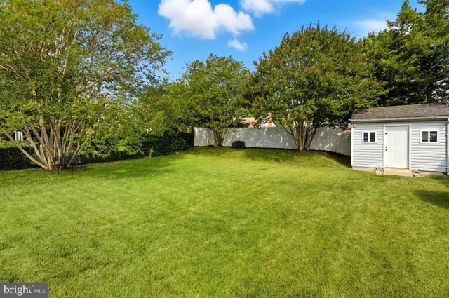 a view of a backyard with a garden